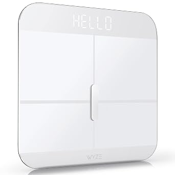 مجموعة مكنسة كهربائية لاسلكية WYZE Smart Scale X باللون الأبيض
