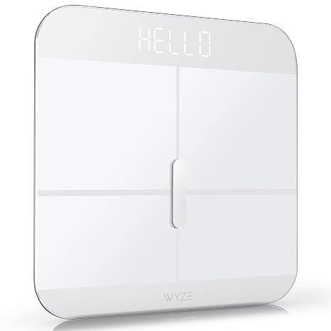 مجموعة مكنسة كهربائية لاسلكية WYZE Smart Scale X باللون الأبيض