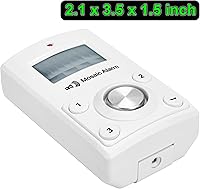 Vista 5 de Alarma de intrusión con teclado de 135dB, sensor de movimiento independiente para seguridad del hogar. Alerta portátil a batería para viajes