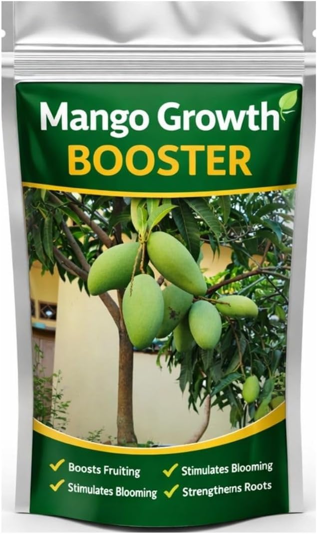 1 KG | Mango Plant & Tree Advanced Nutrient Enriched Growth Booster Designed to Promote Deep Root Expansion, Dense Green Foliage, Enhanced Flowering Performance & Abundant Sweet Tropical Fruit