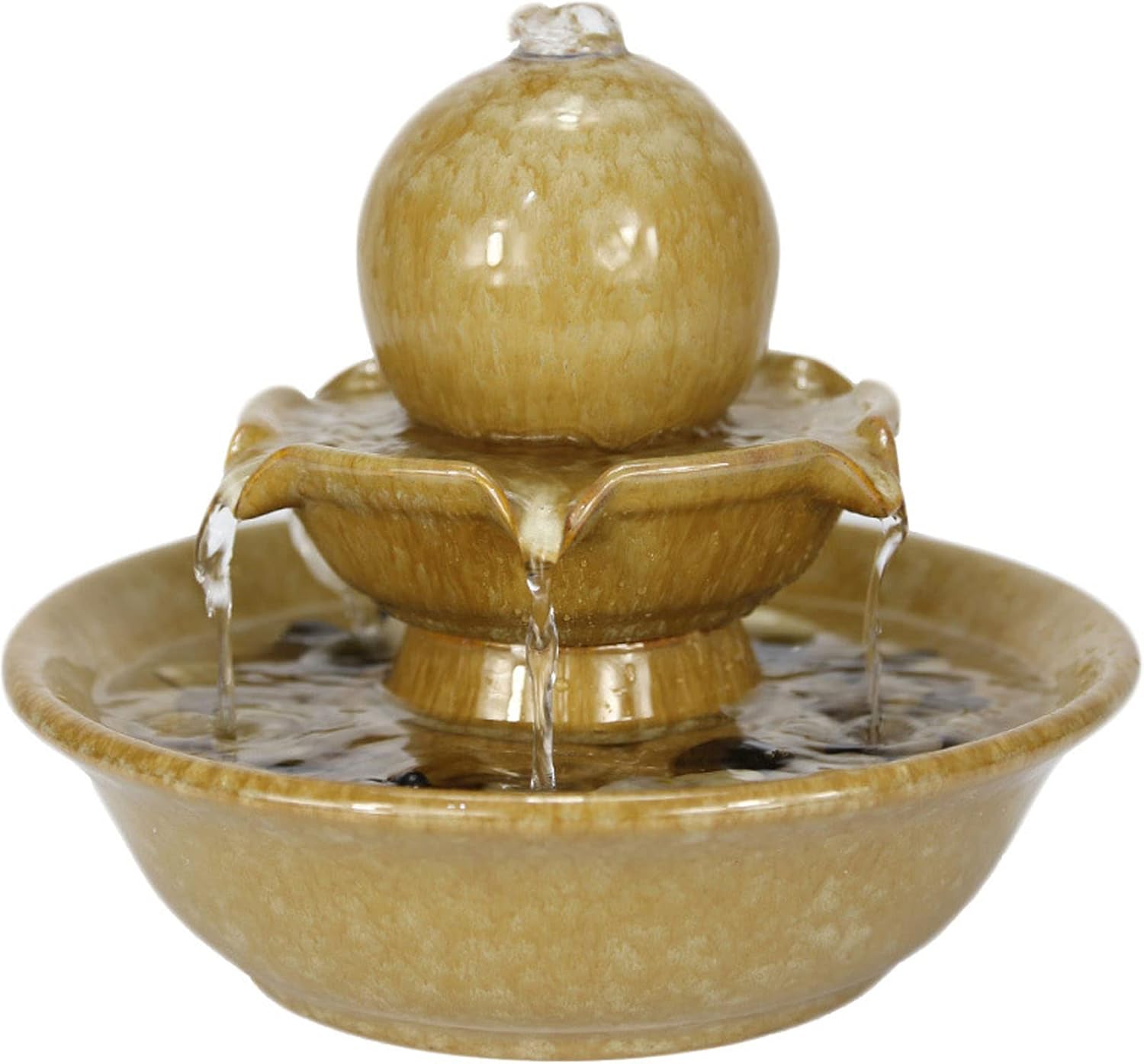 モダンなミニマリストセラミック床から天井までの水の装飾 ヨーロッパの創造的な噴水装飾屋外ガーデン中庭リビングルーム寝室家の装飾 メール便送料無料対応可