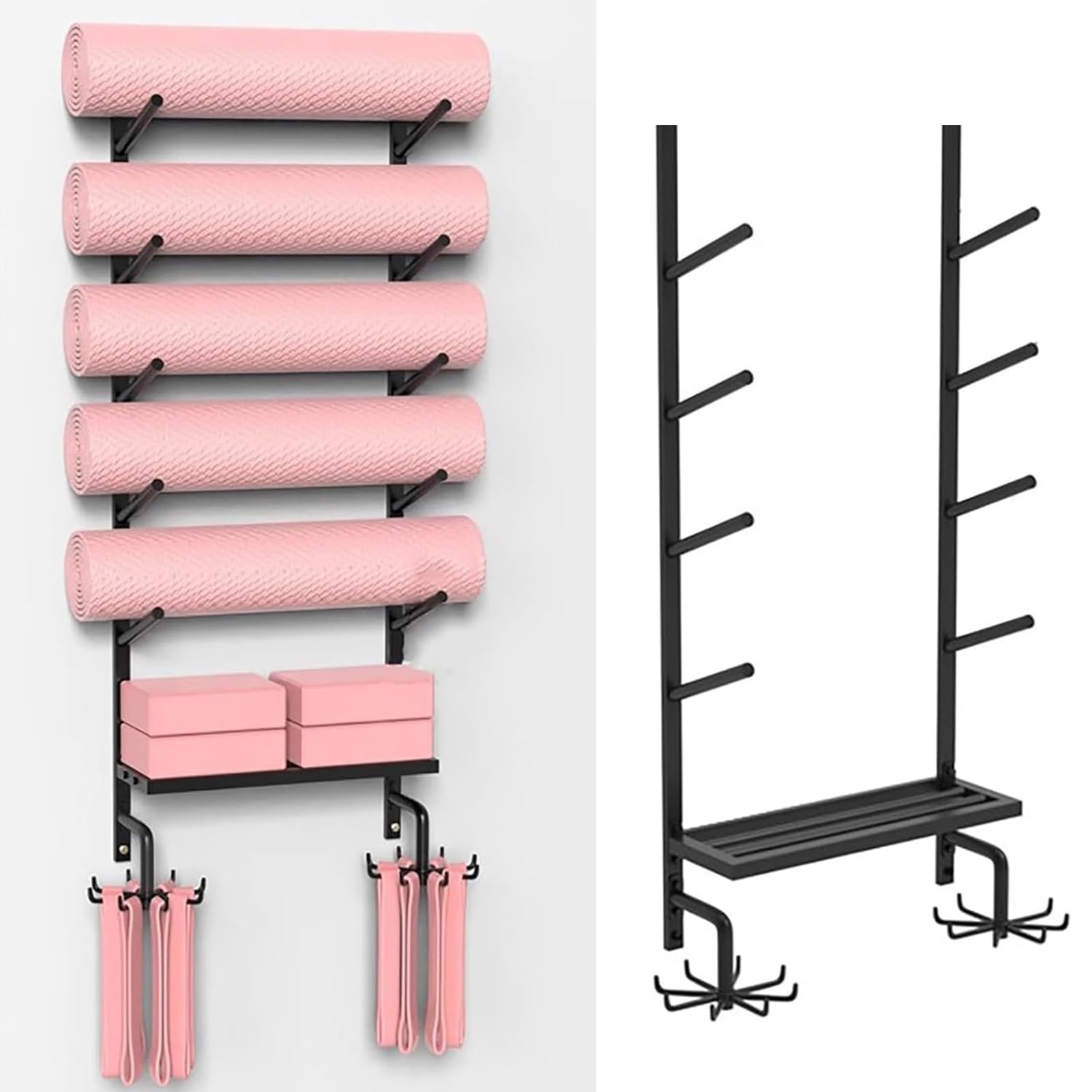 Rangement pour tapis de yoga et accessoires : sublimez votre studio de sport à la maison