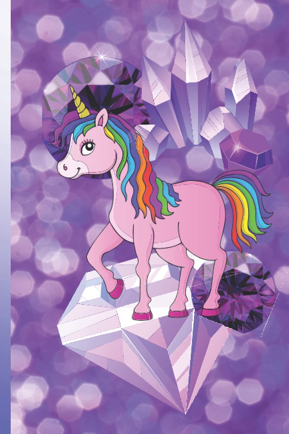 Purple Unicorn Note Book: Sparkly purple unicorn notebook for girls