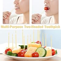 Vista 5 de Palillo de dientes interdental desechable de doble cabeza, 1060 unidades, cepillo de plástico, palillos de dientes para el cuidado bucal