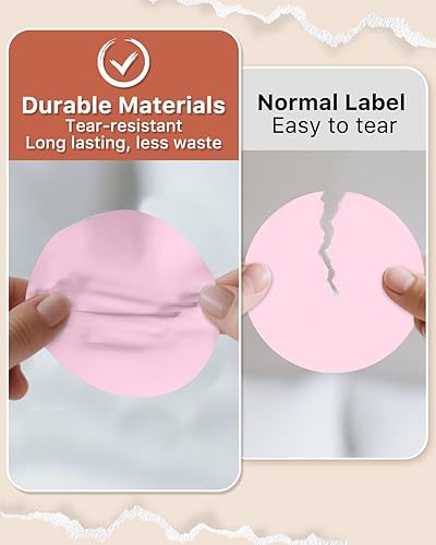 Miniatura 4 de iEager Etiquetas adhesivas térmicas circulares de 3 pulgadas, etiqueta térmica directa redonda autoadhesiva, calcomanías térmicas en rollo