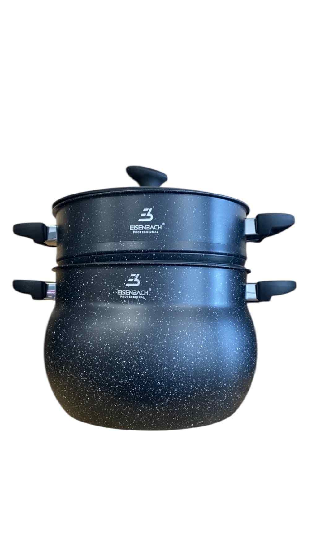 Couscoussier Professionnel, Pierre Anti-adhésif, 12 Litres, Compatible Tous Feux