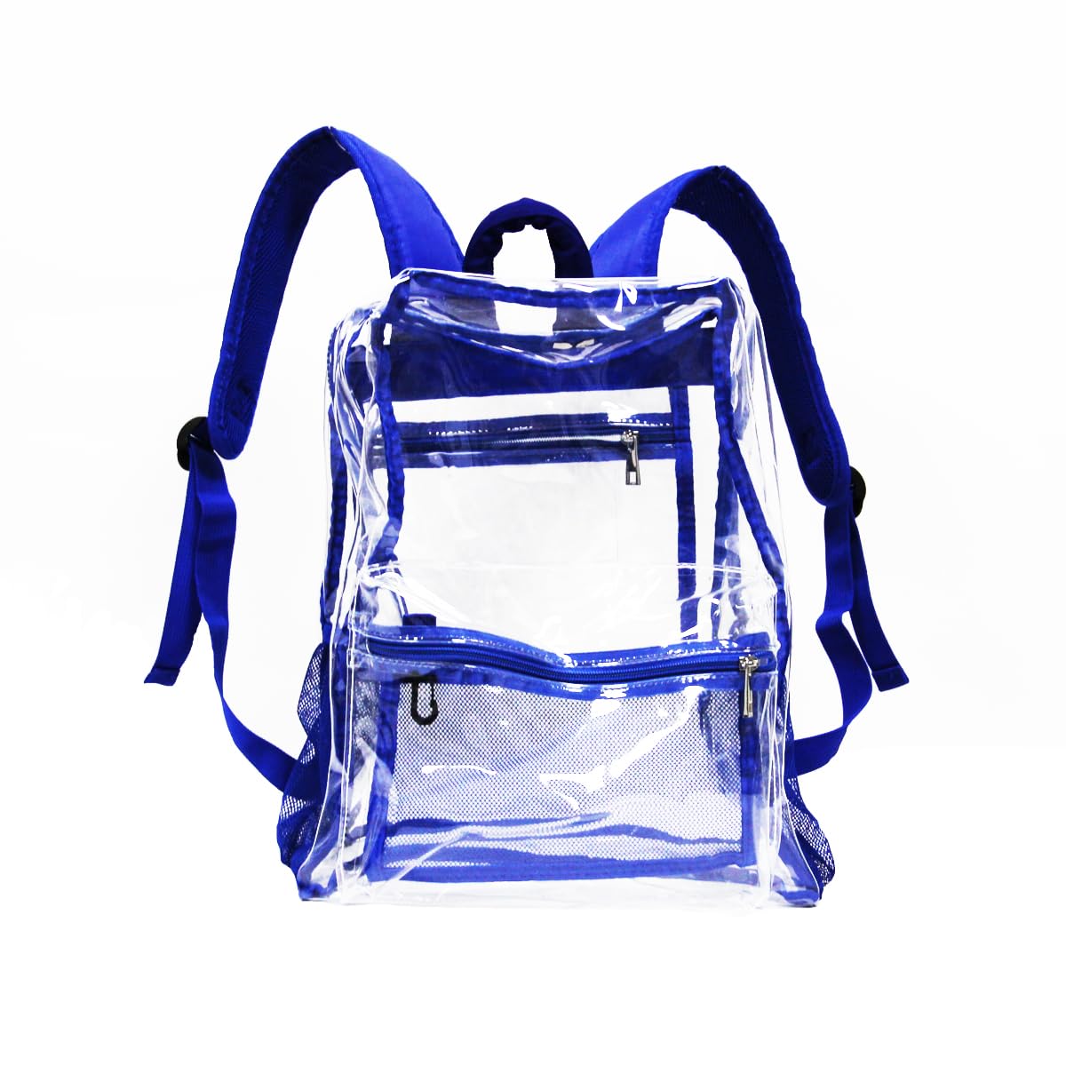 KekeInt'l Clear Backpack Heavy Duty PVC Clear Backpack, 40lbs(Blue)