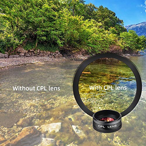 Mocalaca GC-5-US Phone Camera Lens Kit For Iphone, Android, 20X Telephoto Zoom Lens, Phone Wide Angle & Macro Lens, Fisheye, Cpl Lenses Compatible thumb #6