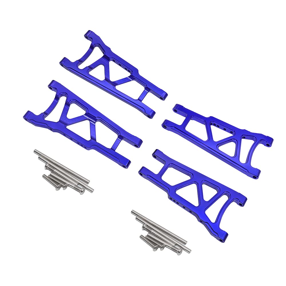 Pour Traxxas 1/10 Pour Slash 4x4 4WD Pour Stampede 4x4 3655 Mise Niveau Remplacement Accessoires Voiture RC Avant Arrière Bras Suspension Robustes Pièces Voiture RC Pièces Voiture RC(Red