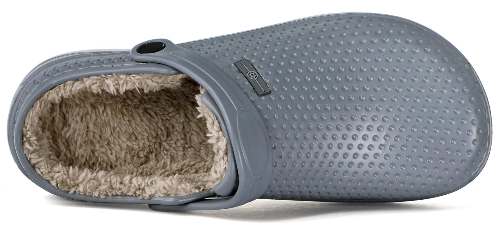 Zapatillas de Estar en casa Hombre Zuecos Mujer Invierno Zapatos de jardín Impermeable Pantuflas Forro Pelusa Caliente Zapatilla de Interior
