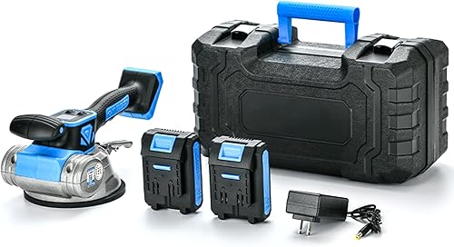 Herramientas de vibración para azulejos, máquina de vibración de azulejos con ventosa con nueva pantalla digital mejorada, 6 velocidades ajustables