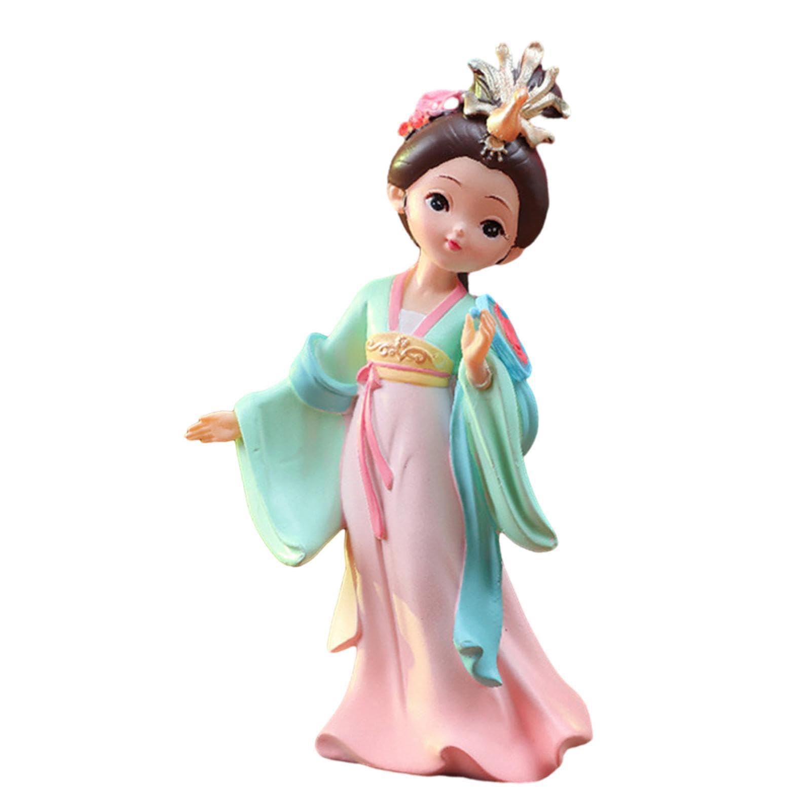 TWISAXC Table Centerpiece Bedroom Living Chinese Beauty Figurine Art For Home Decor Chinese Ancient Beauty Sculpture Art Figurine With Fine Texture Lady, Yang Guifei