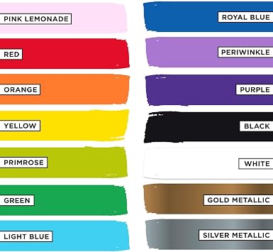 Tulip Brush-on Fabric Paints, 14 Colors 2 fl oz each, Permanent, Flexible, Rainbow