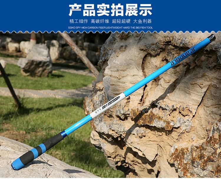 CañAs De Pescar Varilla de Pesca telescópica de Fibra de Carbono súper Dura 2 8 Polvo de la Corriente de Potencia 3.6-6.3M CARRAS DE CARPES CañA De Pescar