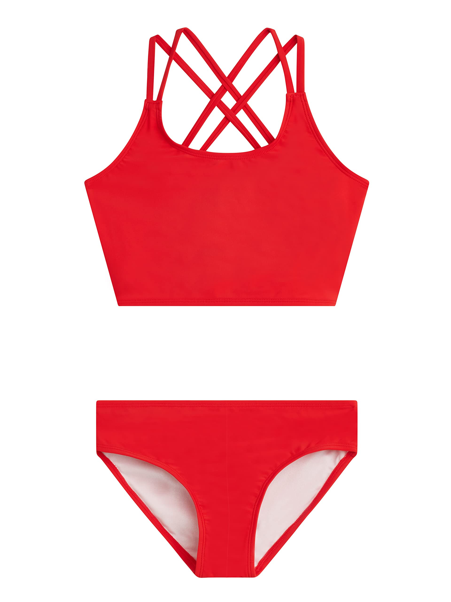 Kanu Surf Girls Waverly UPF 50 Beach Sport Criss-Cross Tankini