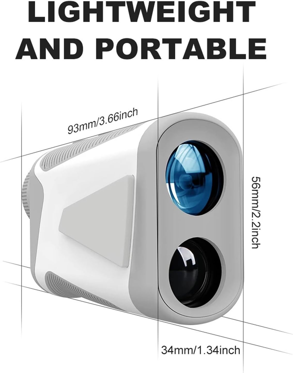 650/1090Yards MINI Golf Rangefinder 6X Rangefinder with Slope Measurement Magnetic Strip Flag Locking Vibration for Golfer