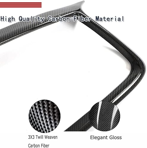 Miniatura 4 de Parrilla de riñón de fibra de carbono Q60 para Infiniti Q60 Coupe 2 puertas 2016-2022 Parachoques delantero Parrilla salida de fábrica