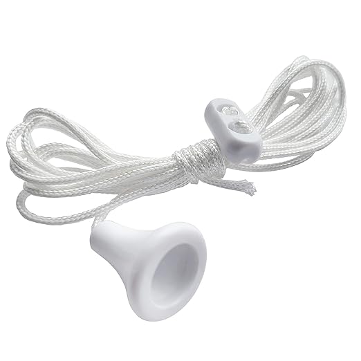 QUERGO Bathroom Light Pull Cord Light Pulls for Bathroom Pull Cord