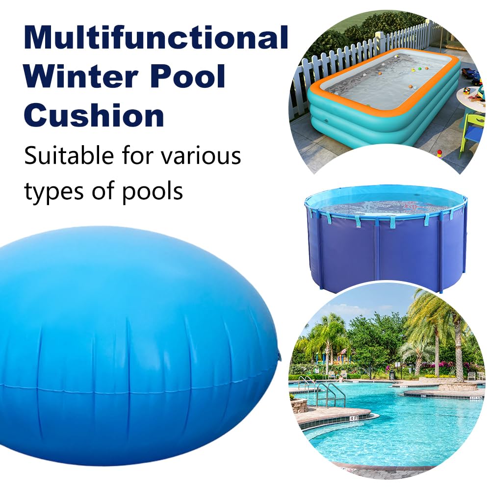 Cojín De Aire para Piscina, Cubierta De Piscina Inflable, Cojín De Aire De Invierno, Accesorios Piscinas De Invierno, Protección contra Heladas para Piscinas por Encima del Suelo