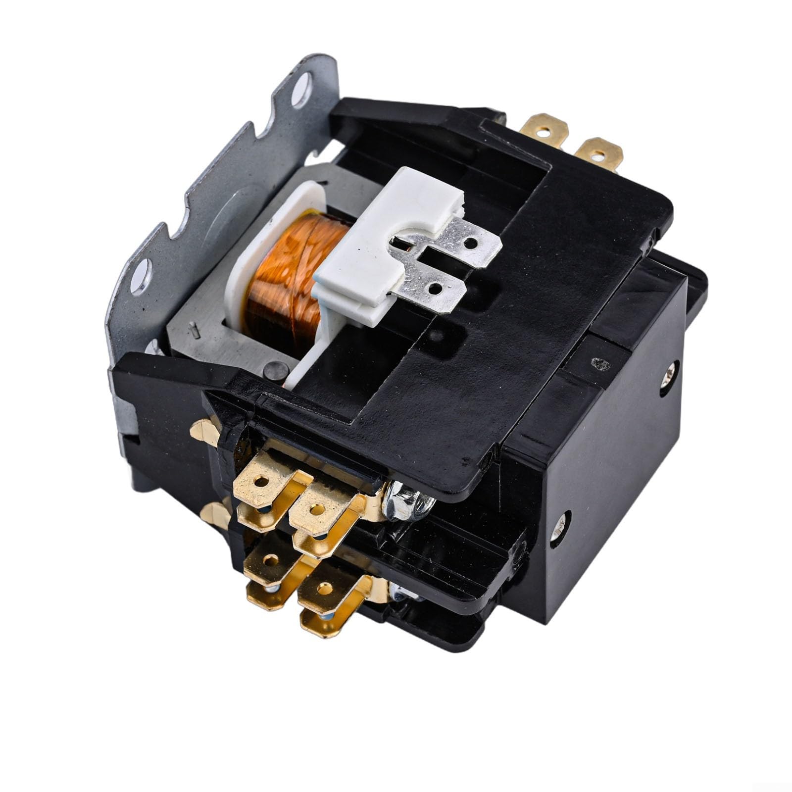 Robust Construction, Wide Compatibility 2 Pole HVAC Motor Contactor for Air Conditioners (2P 25A 220V)