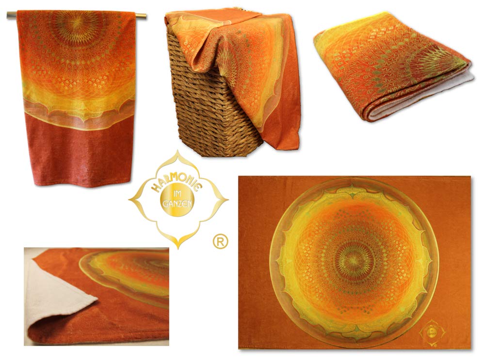 Strandtuch Mandala Muladhara verfügbare Größen: 150x100 cm ; 140x70 cm (150 x 100 cm)