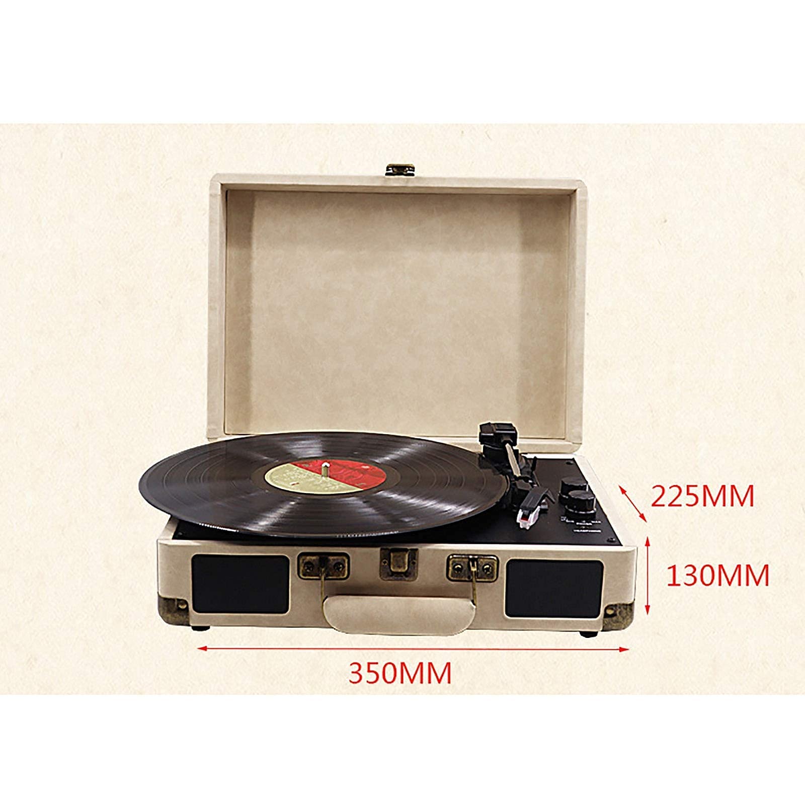 Tourne-Disque, phonographe rétro phonographe Disque Vinyle Tourne-Disque électromécanique Valise Tourne-Disque Vintage