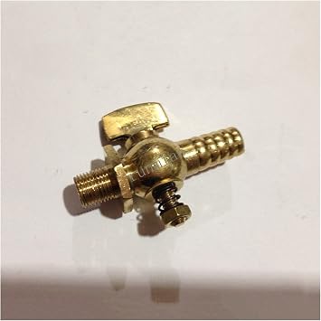 Ball Valve Hot And Cold Water Stop 1/8" 1/4" 3/8" 1/2" BSP Male X Fits 8mm 10mm Inner Diameter Hose Barb Brass Drain Pipe Petcock Shut-off Fuel