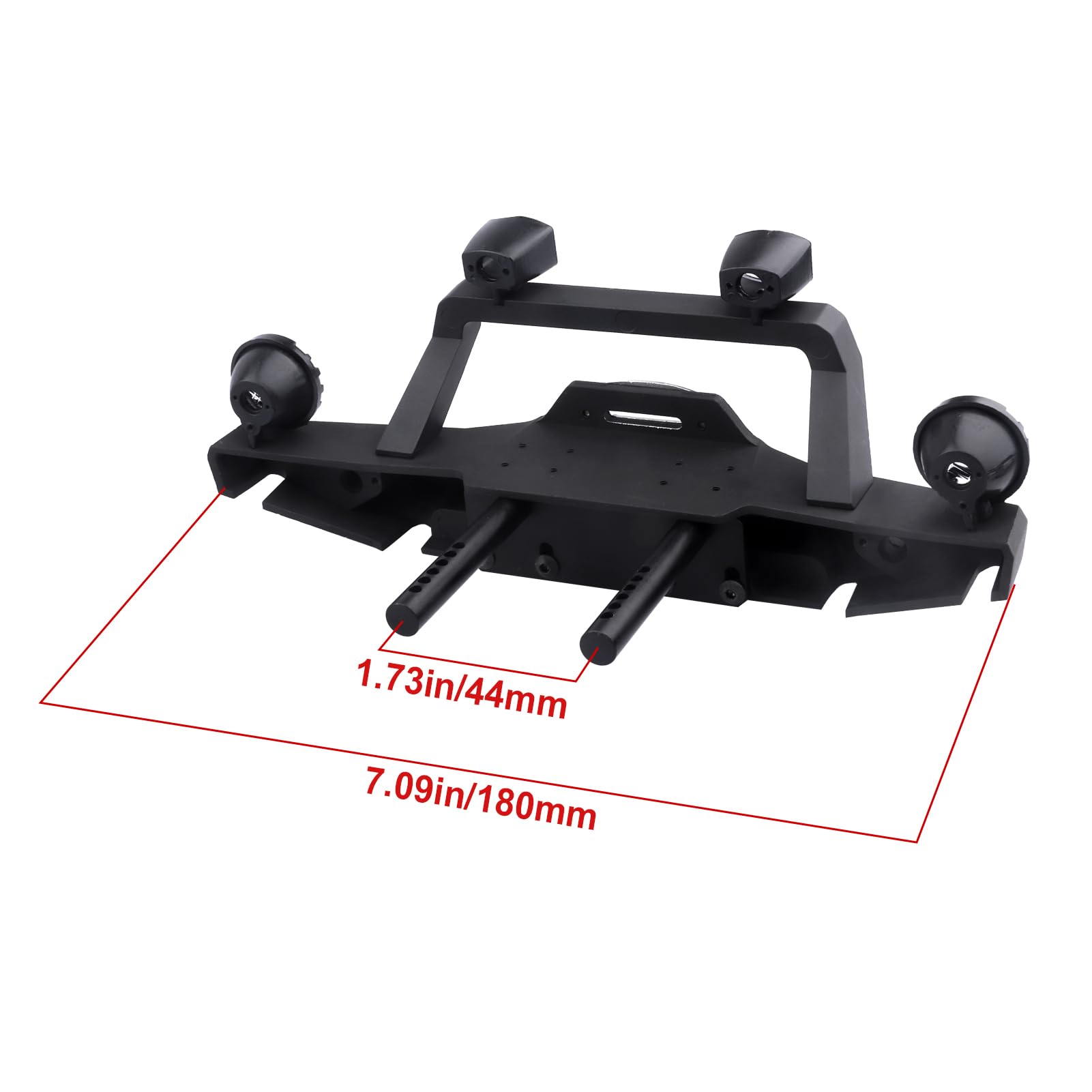 Juego de soportes de parachoques de metal para TRX-4 Axial SCX10 SCX10 II 90046 SCX10 III AXI03007 Redcat Gen 7 RC Crawler (tipo 2)