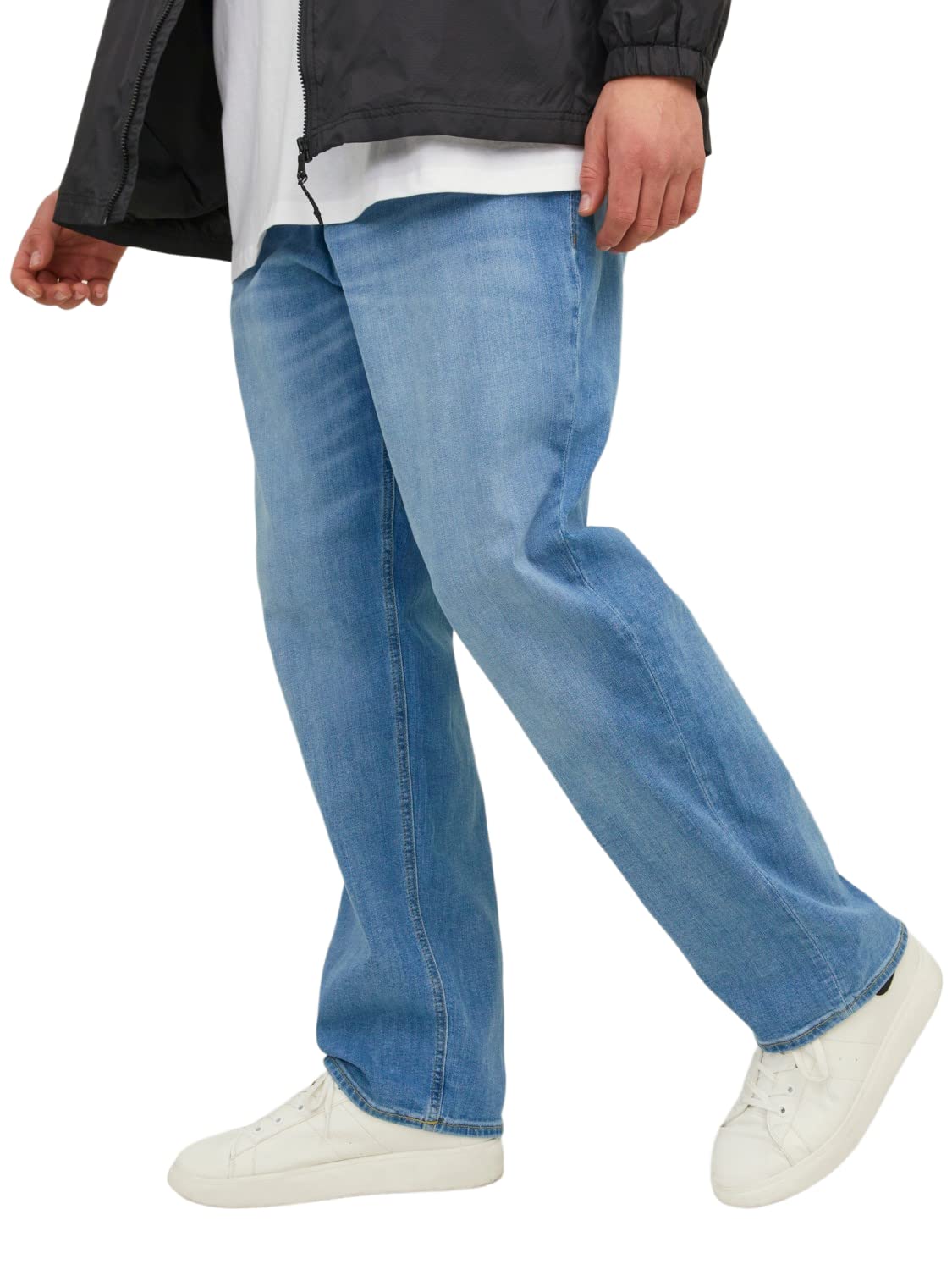 JACK&JONES PLUS Men's Jjimike Jjoriginal Am 783 Pls Noos Jeans, Blue Denim, 48 W/32 L