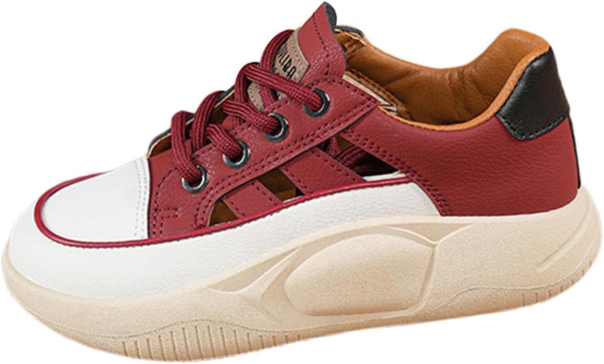 LOVIVERWomen Chunky Platform Sneakers Casual Lace Up Walking Sneakers Shoes