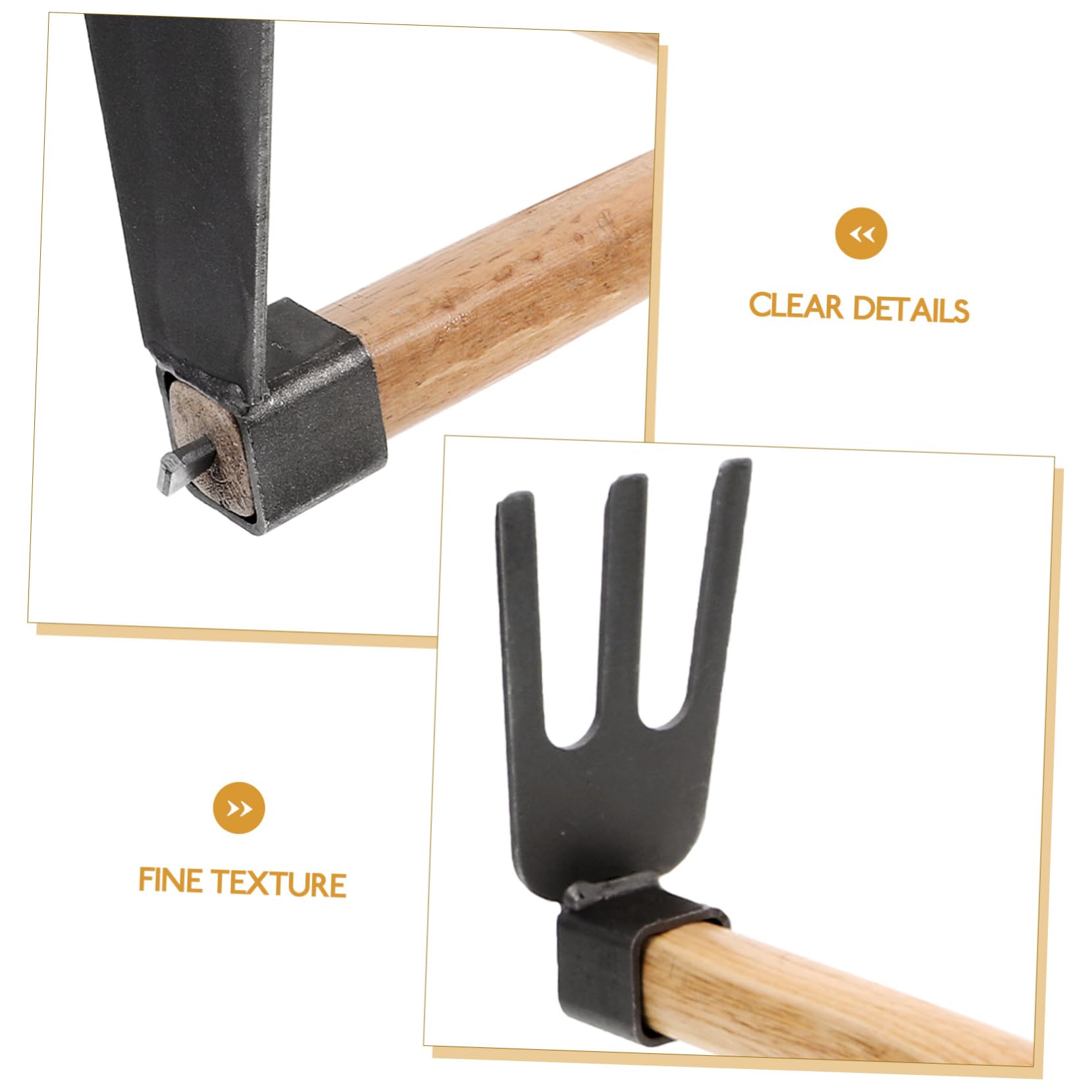 SUPVOX Azada Mango De Madera Herramienta Reutilizable para Desherbar Azada para Cultivo De Hortalizas para Jardinería Casera