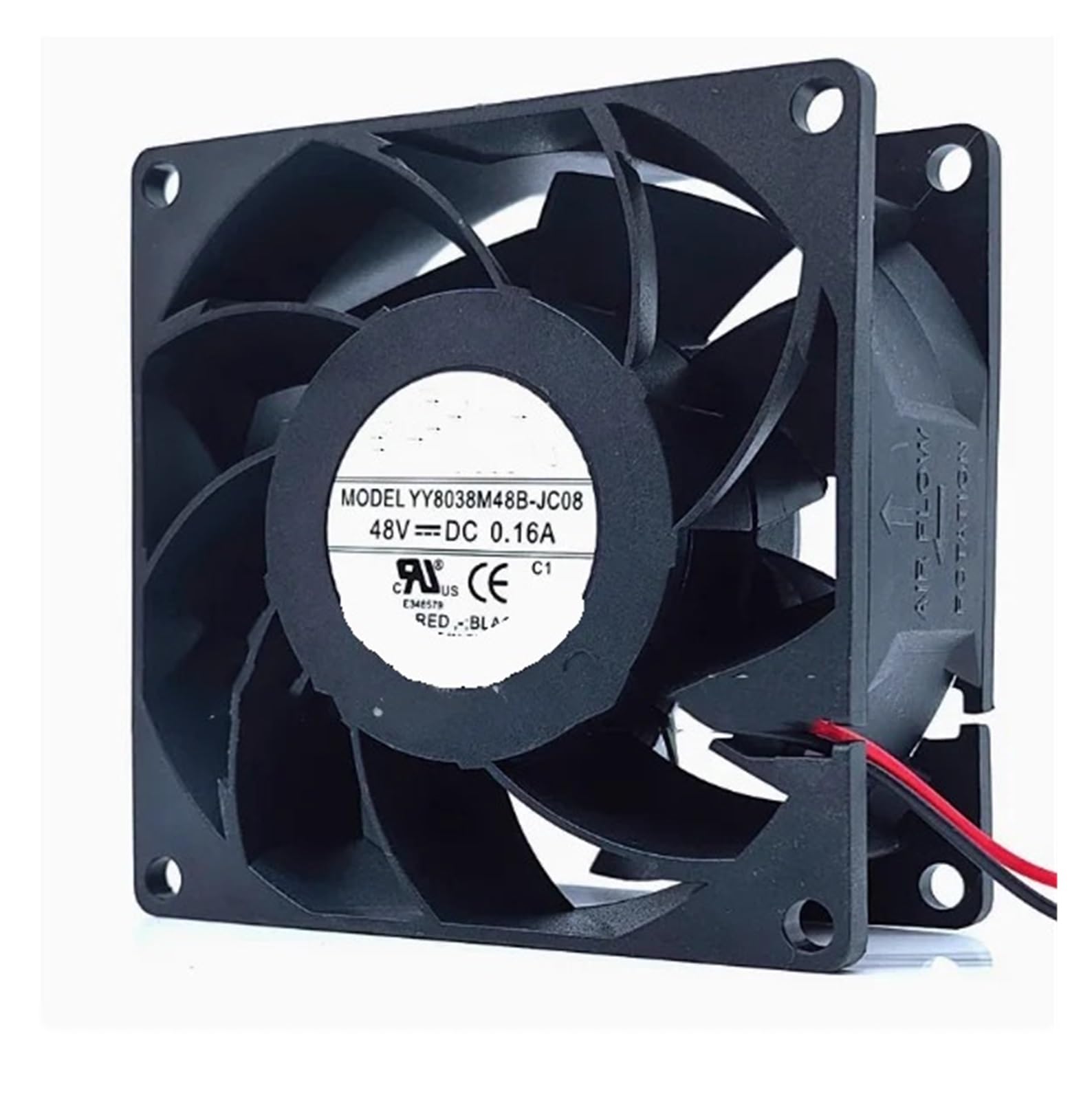 Ventilateur YY8038M48B-JC08 48V 0,16A à double roulement pour usage intensif