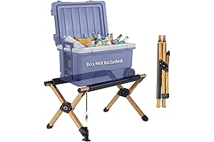 Portable Folding Cooler Stand - Ideal for Camping, Hiking, BBQ Cooking, and Picnics