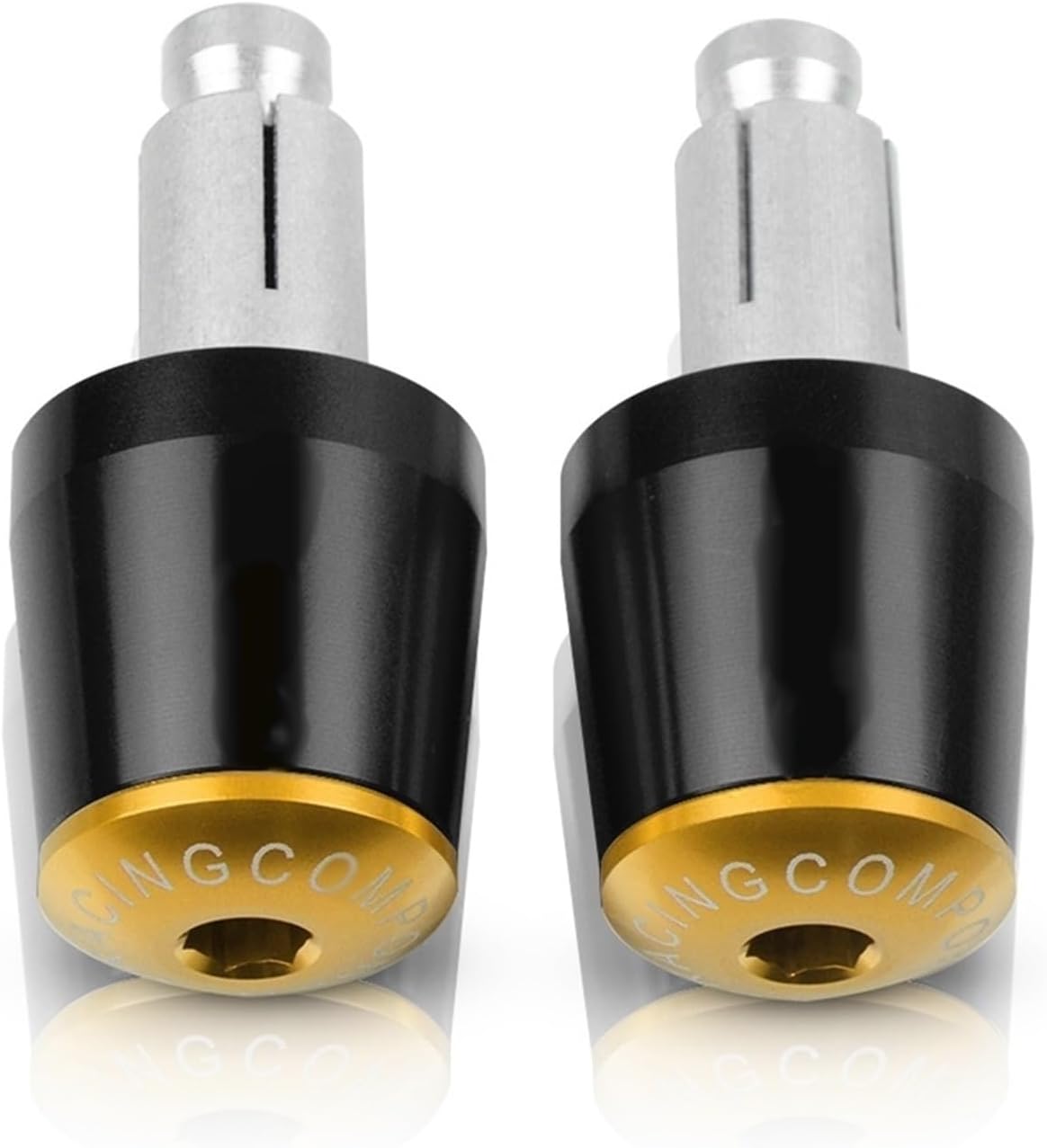 SCUUBE Handlebar Plug for Hon&da CBR900RR CBR 900RR CBR 900 RR 1992-1999 1998 1997 1996 7/8" 22MM Handle Bar Ends Motorcycle Handlebar Grips End Cap Anti Vibration (Color : Sliver)