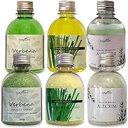 Kit 3 Sais De Banho + 3 Espumas para Banheira Hidromassagem Ofurô com Aromas