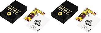 Black Box Premium Plastic Playing Cards with Case, Waterproof, Bridge Size for Kid - Multicolor, Pack of 2