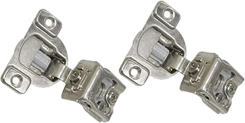 Kingsman Durable 35 mm 110-Degree Soft Close Face Frame Cabinet Hinge Value Pack 5 Pack, 1-1/4 in. Overlay