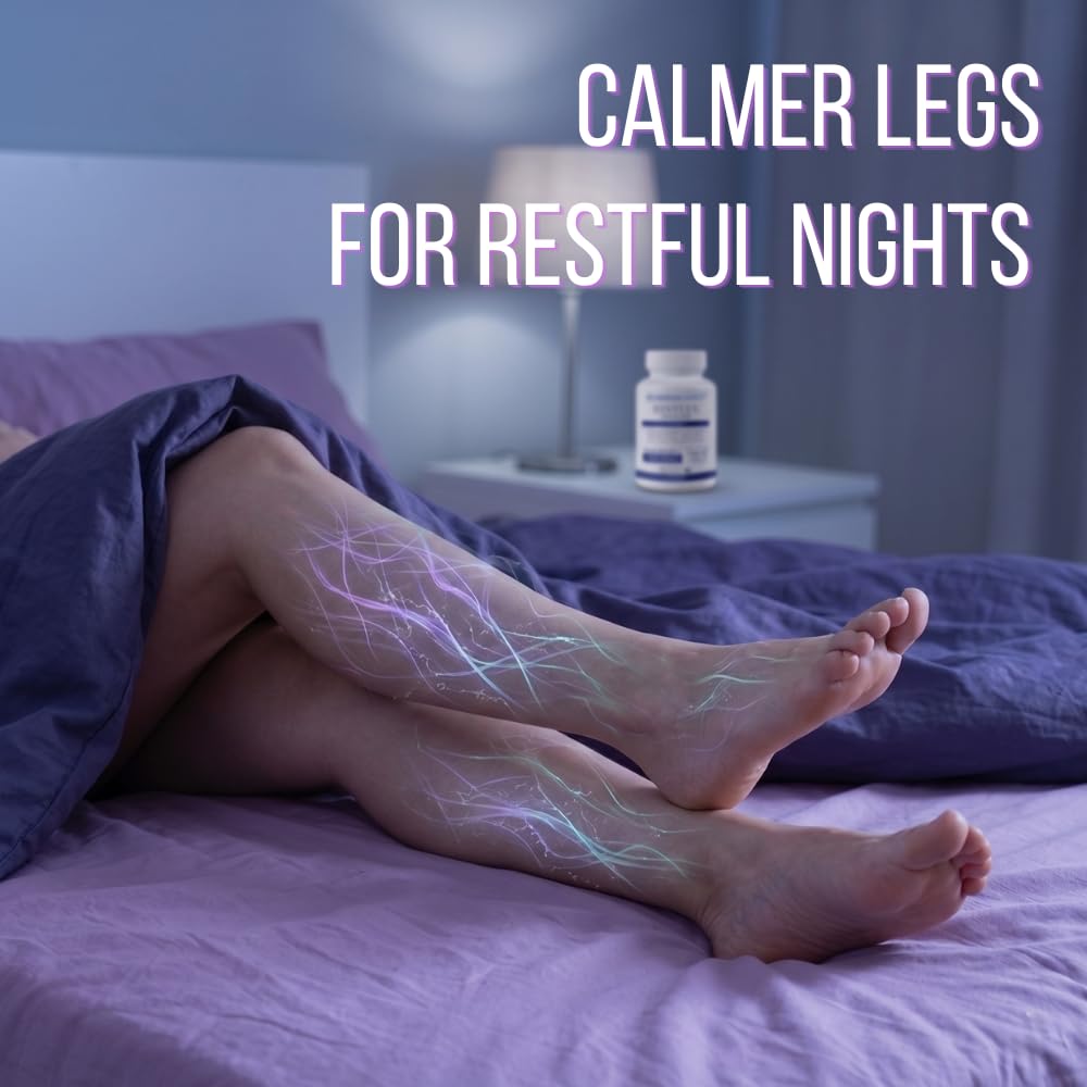 Approved Science Restlex for Restless Legs – Magnesium Glycinate for Calm Legs and Restful Legs – Natural Itching, Crawling, and Tingling in Feet and Legs - Calm, Restful Sleep Support - 1 Month — Amazon image 2
