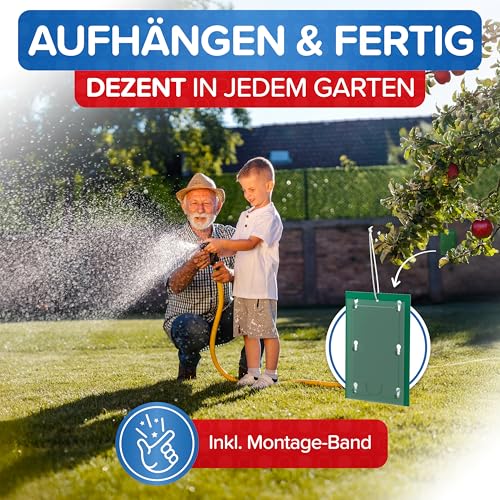 Apfelwickler Pheromonfallen [2 Stück] für wurmfreie Äpfel - Pheromonfalle Apfelbaum mit starkem Lockstoff, Monitoring-Obstmadenfalle wetterfest & unauffällig für Apfelbäume & Obstgärten