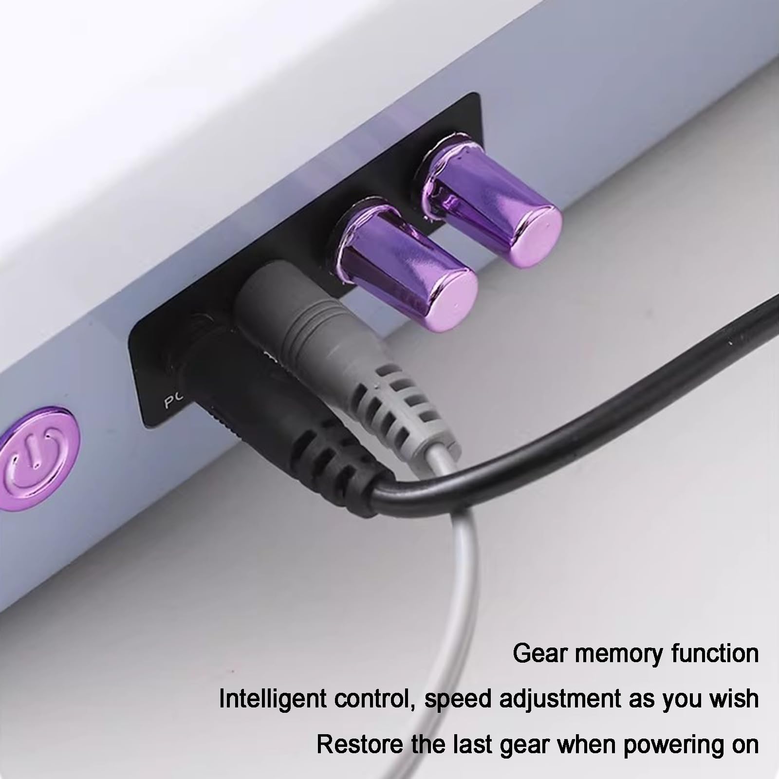 Odkurzacz do paznokci, 3 w 1, z lampą UV LED, frez, odkurzacz, regulowana siła ssania i filtr wielokrotnego użytku do użytku domowego