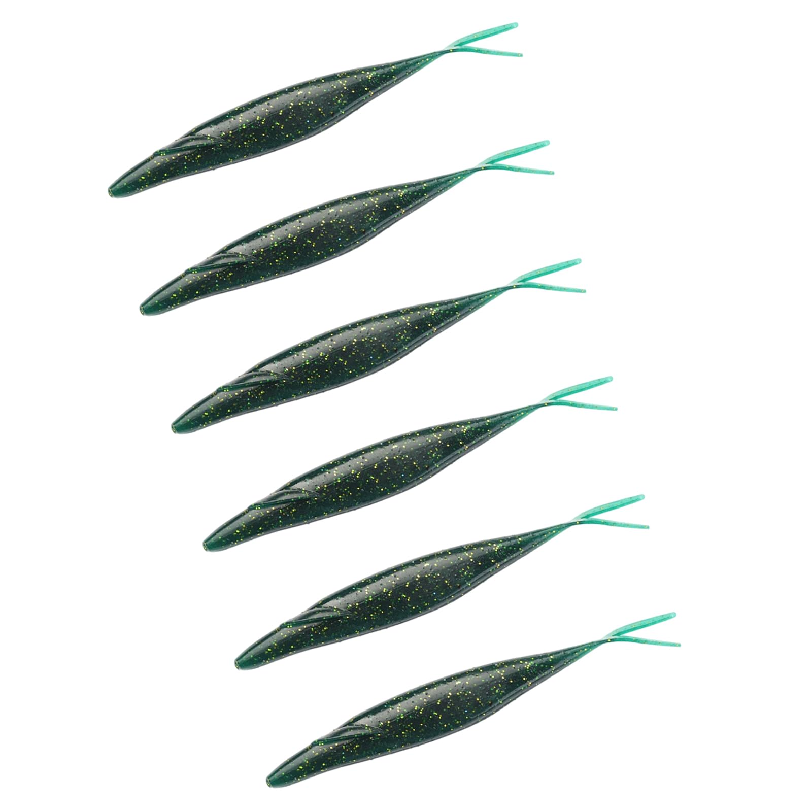 QIAOLIDA 12.7cm 9.6g Soft Fishing Lures with V Shape Tail, Simulation Fishing Swimbaits Artificial Baits Slow Sinking Fish Lures