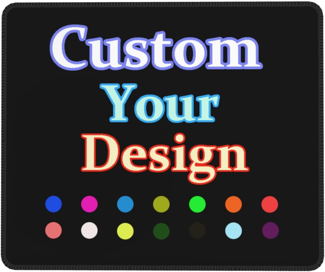 Custom Mousepad with Photo, Personalized Gaming Mouse Pad with Picture Image Text Laptop Desk Mat, Customized Non-Slip Desk Writing Pad for Office, Internet Cafe, Home, 15.7 x 35.5in