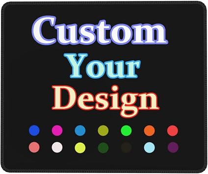 Custom Mousepad - Personalized Mousepad with Photo, Picture and Text, Customized Gaming Laptop Mousepad, Anti-Slip Rubber Base, for Home Offices Places,8.3 x 10.3 in