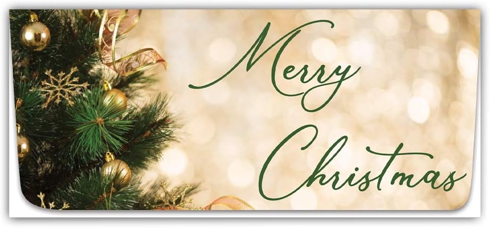 Holiday Money Envelopes- Merry Christmas Tree 250pcs-Gift Envelopes for Cash