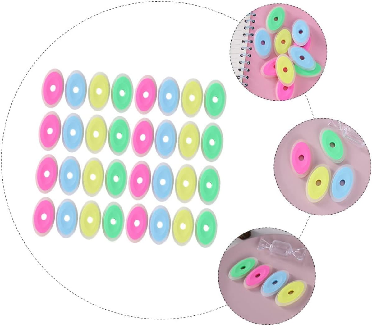 50pcs Erasers Drawing Silicone Erasers Gel Pen Erasable for Gel-pen Pencils Style