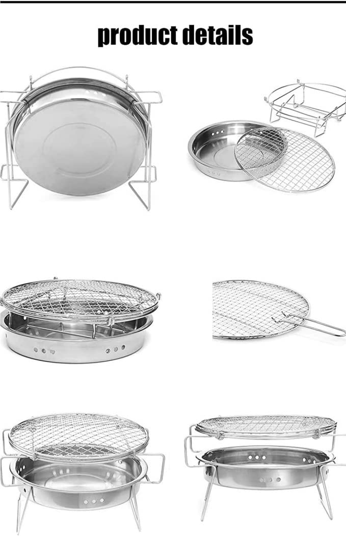 Grill na Węgiel Grille Węglowe Grill Na Węgiel Drzewny Przenośny Grill Na Kemping BBQ Piknik Patio Podwórko Na Zewnątrz Gotowanie Plecak Party Gril Węglowy Grill Stojak