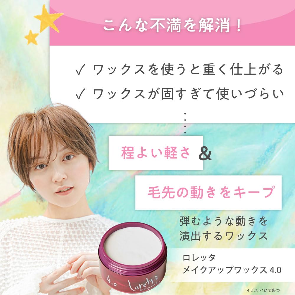 Amazon | ロレッタ メイクアップワックス 4.0 65g×2個セット ヘア