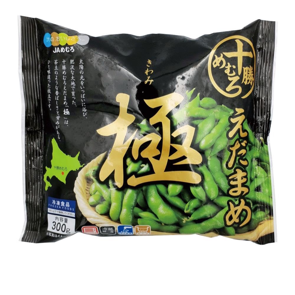 Amazon.co.jp: 冷凍枝豆 国産 北海道産 JAめむろ えだまめ極 300g 冷凍