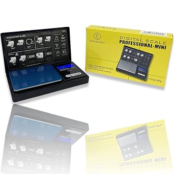 REQUISITE NEEDS Digital Pocket Scale - 200g x 0.01g - Black (Batteries Included)