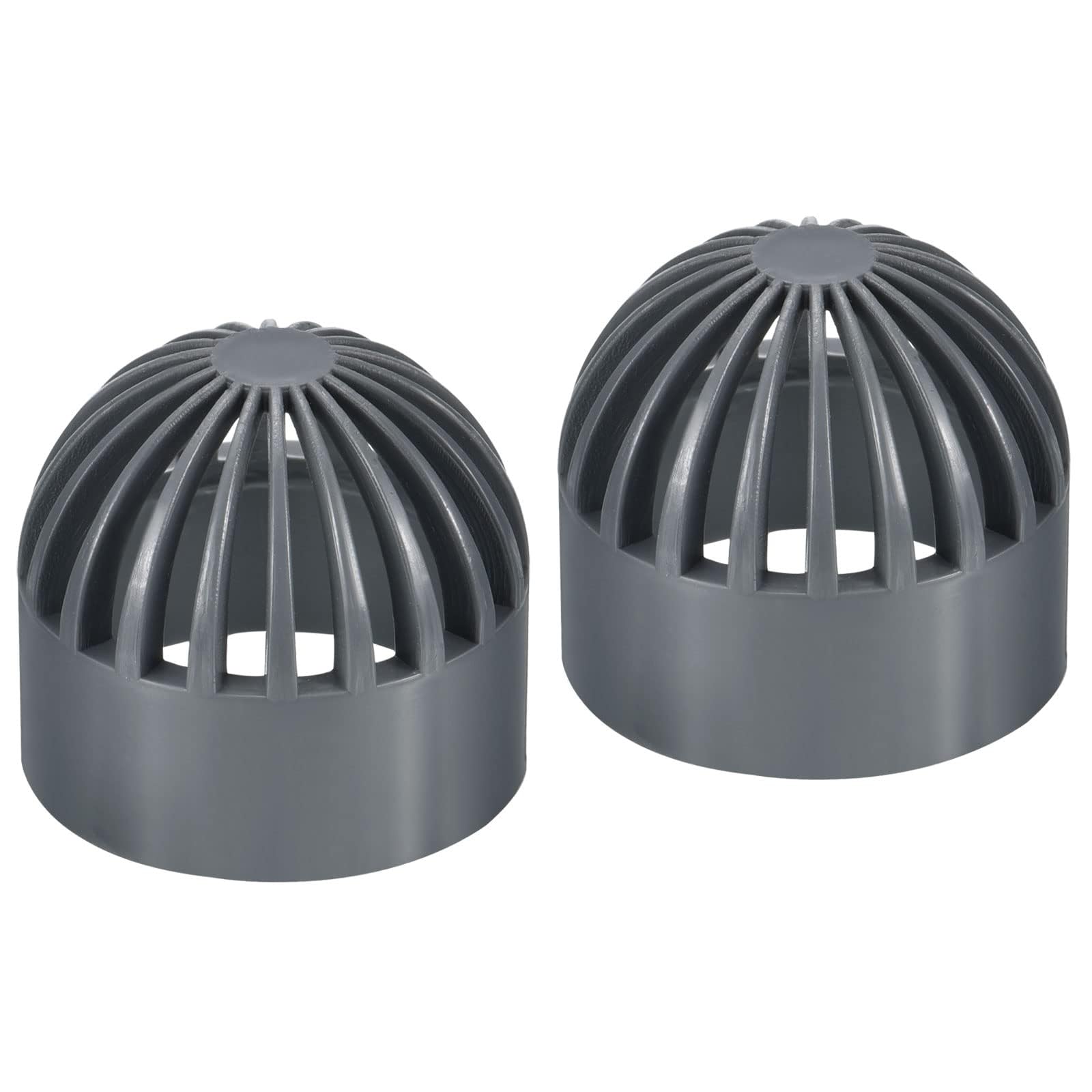 TA-VIGOR Atrium Drain Grate Cover, 32mm ID UPVC Round Outdoor Sewer Drain Pipe Fitting Adapter for Efficient Airflow, Ideal for Outdoor Drainage, Lawn- 2PCS